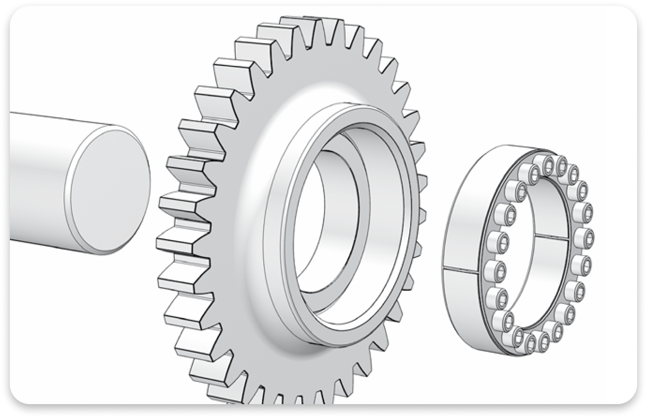 RINGFEDER Locking Assembly RfN 7012 in exploded view